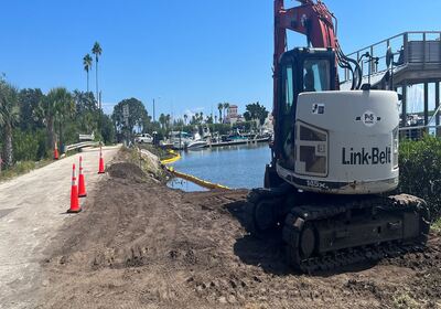 Construction underway for improved bridge on South Riverside Drive in New Smyrna Beach.