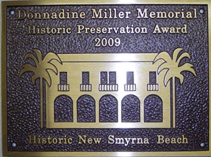 2023 Historic Preservation Award in New Smyrna Beach accepting applications.