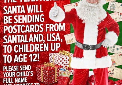 Volusia County elves spread Holiday Cheer with Santa's personalized postcards.