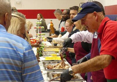 New Smyrna Beach leaders join festivities at Annual Senior Holiday Luncheon.